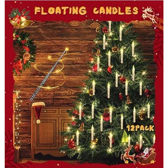 Floating Candles with Wand Remote, Magic Floating Halloween Candles - Picture 2 of 11